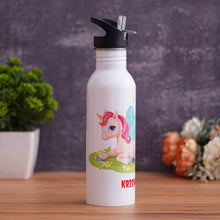 Load image into Gallery viewer, Sublimation steel bottle with straw | steel bottle | customised bottle
