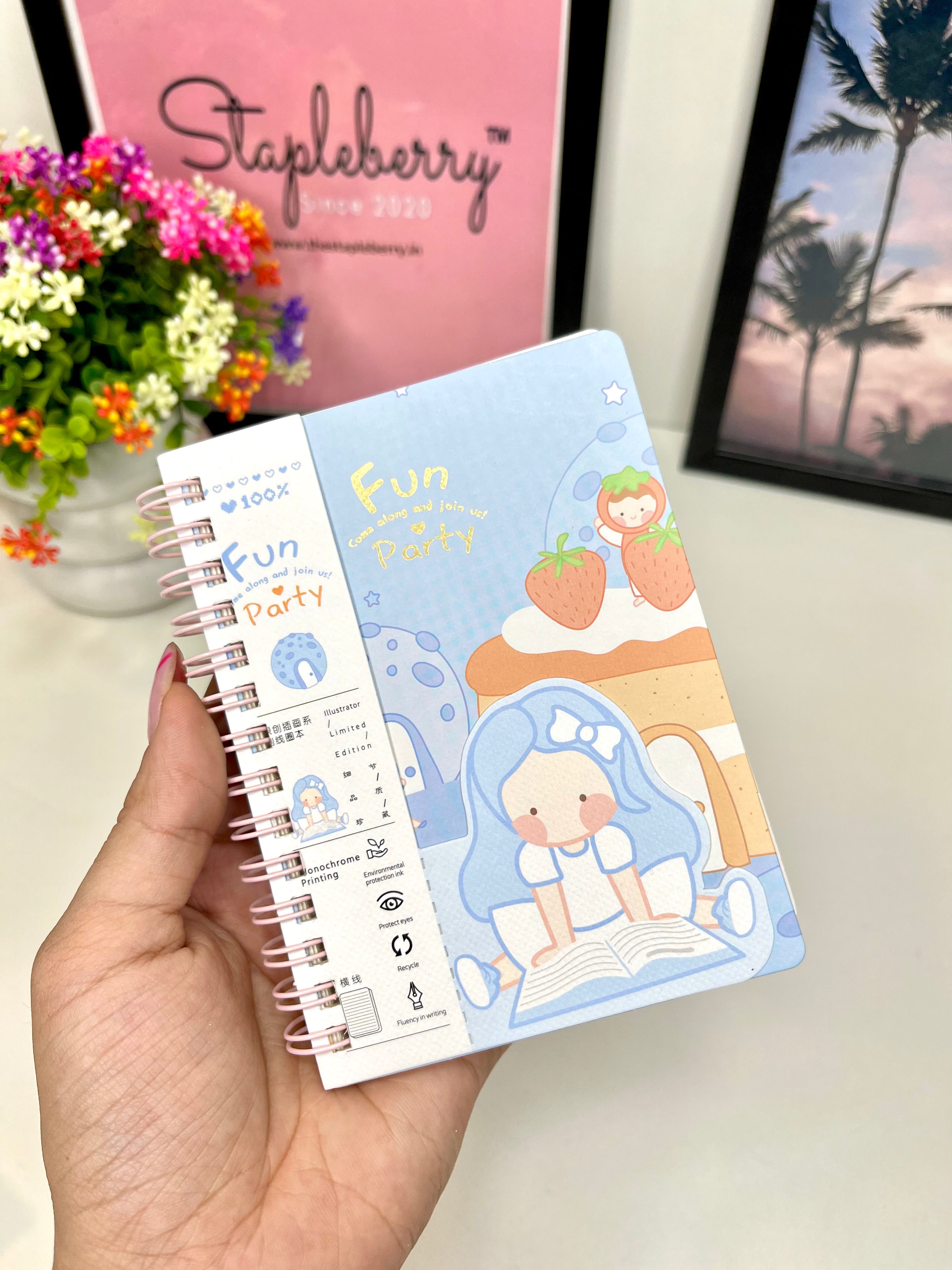 Kawaii Mini Diary Cute Mini Spiral Notebook Stapleberry