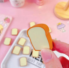 Load image into Gallery viewer, Toast Bread Eraser | Toast Eraser (pack of 4 mini erasers)
