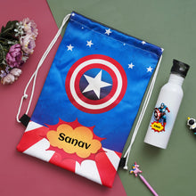 Load image into Gallery viewer, Customised Kids Combo | Personalised Combo | Name bottle | Cute Bag
