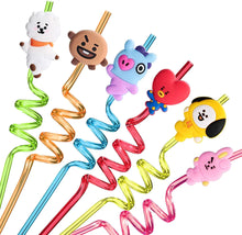 Load image into Gallery viewer, Quirky straws (pack of 4)
