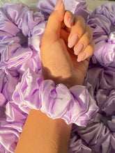 Load image into Gallery viewer, Lavender Satin Scrunchie
