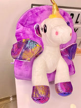 Load image into Gallery viewer, Unicorn Toy Fur Bag | Unicorn Bag | Bag pack
