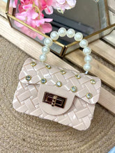 Load image into Gallery viewer, Pearl Studded Miniature Sling Bag
