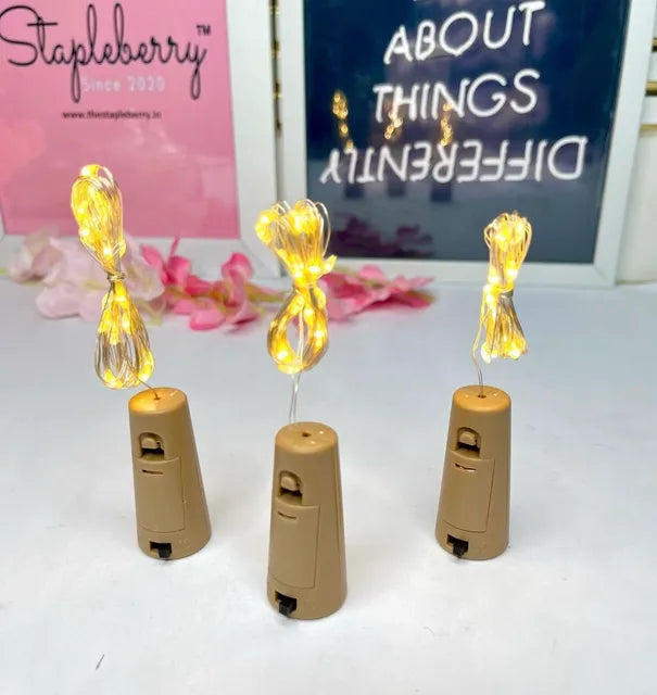 Cork string lights