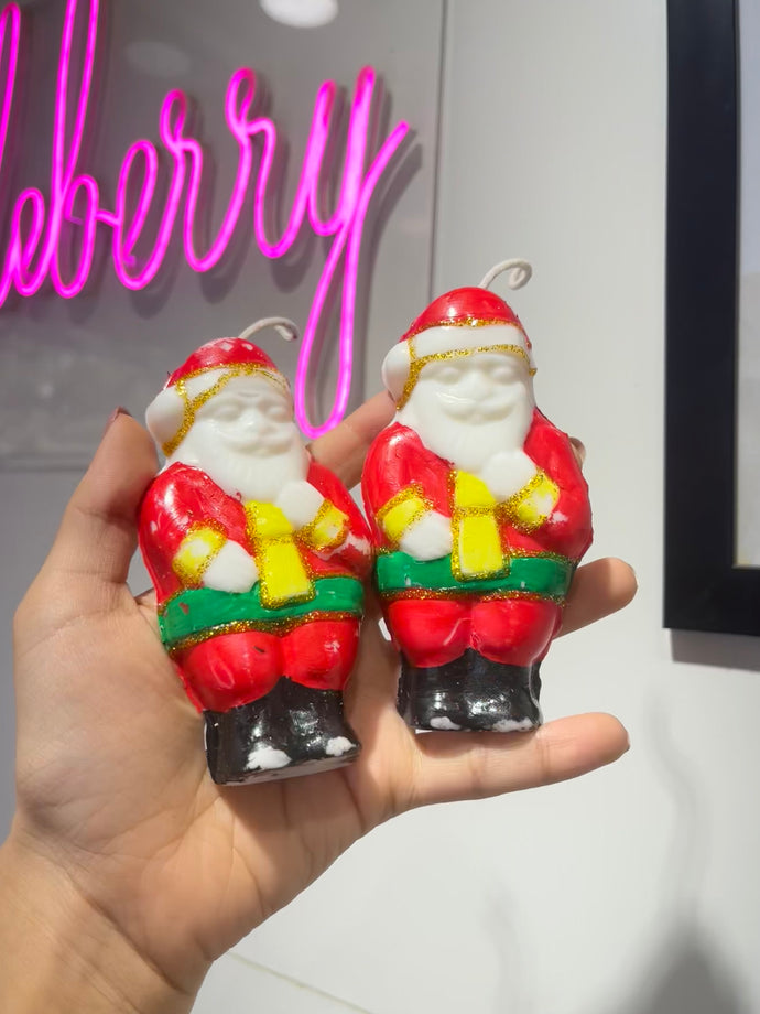 Santa shaped candle