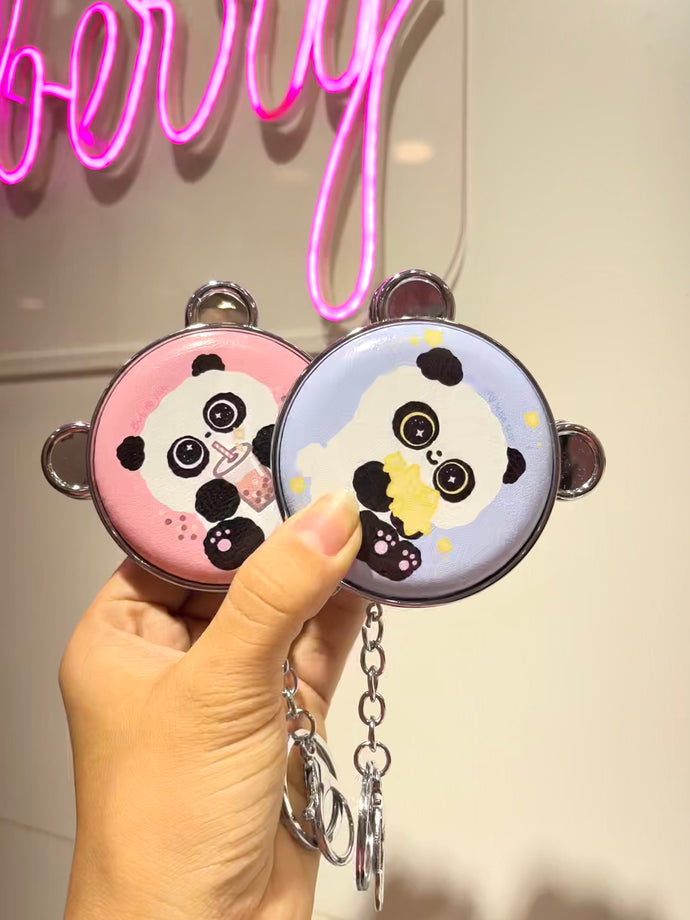 Panda Mirror Keychain | Mini Mirror
