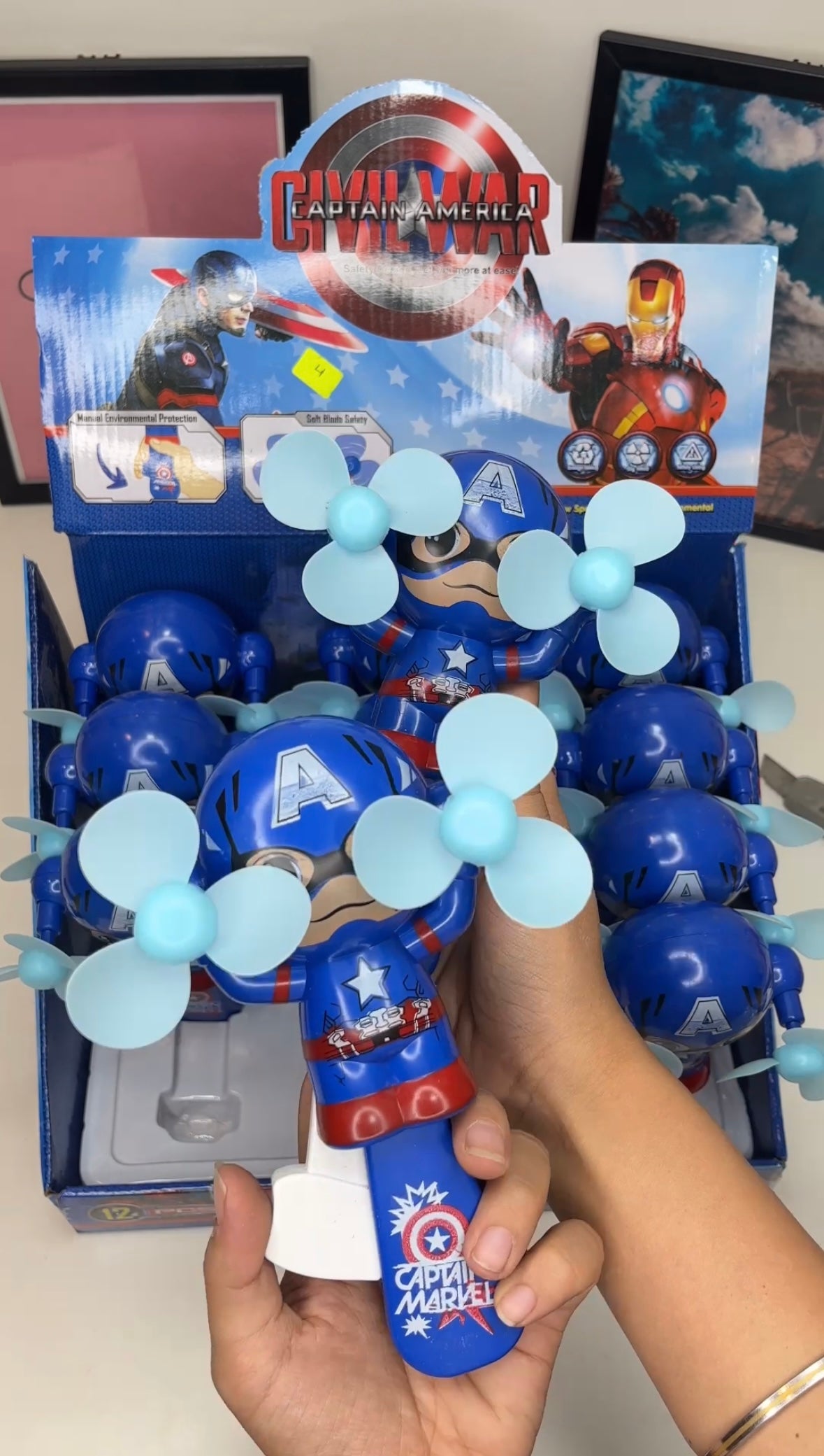 Hand Fan | Manual Hand Fan | Captain America Fan – Stapleberry