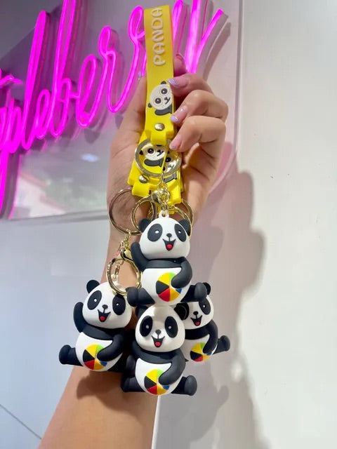 Panda Ball Keychain