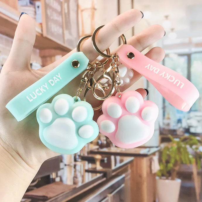 Paw Keychain (pink colour)