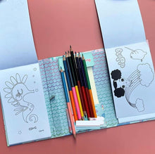 Load image into Gallery viewer, Colouring book sets | Colouring Book with colours | coloured book with pencils
