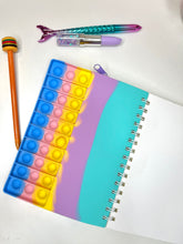 Load image into Gallery viewer, Pop it notebook with pouch | pop it pouch notebook

