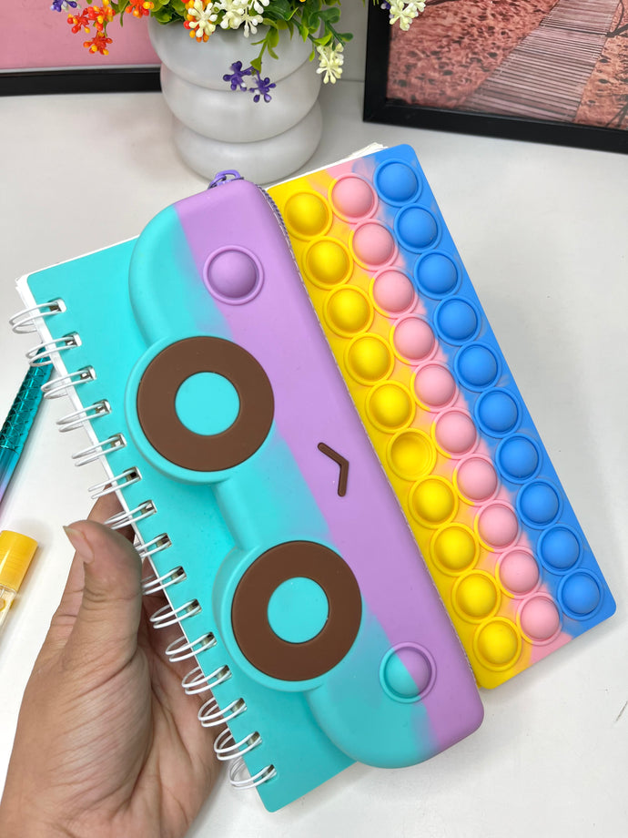Pop it notebook with pouch | pop it pouch notebook